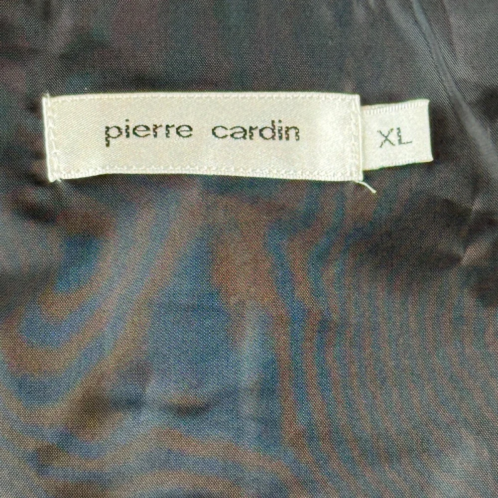 Pierre Cardin Mens XL Red Textured Formal Dress Vest Button Front Adjustable